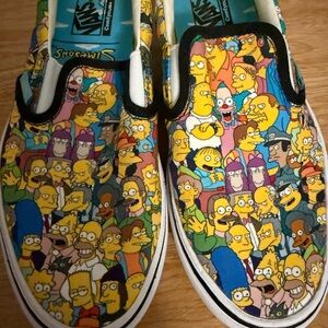 Vans Yellow and Blue Simpson Shoes